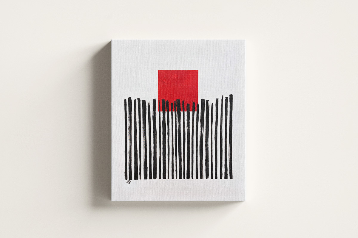 Cage volume - shekoufeh sharifi - painting