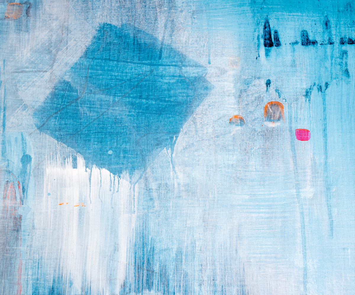 the blue of calm - shekoufeh sharifi - painting