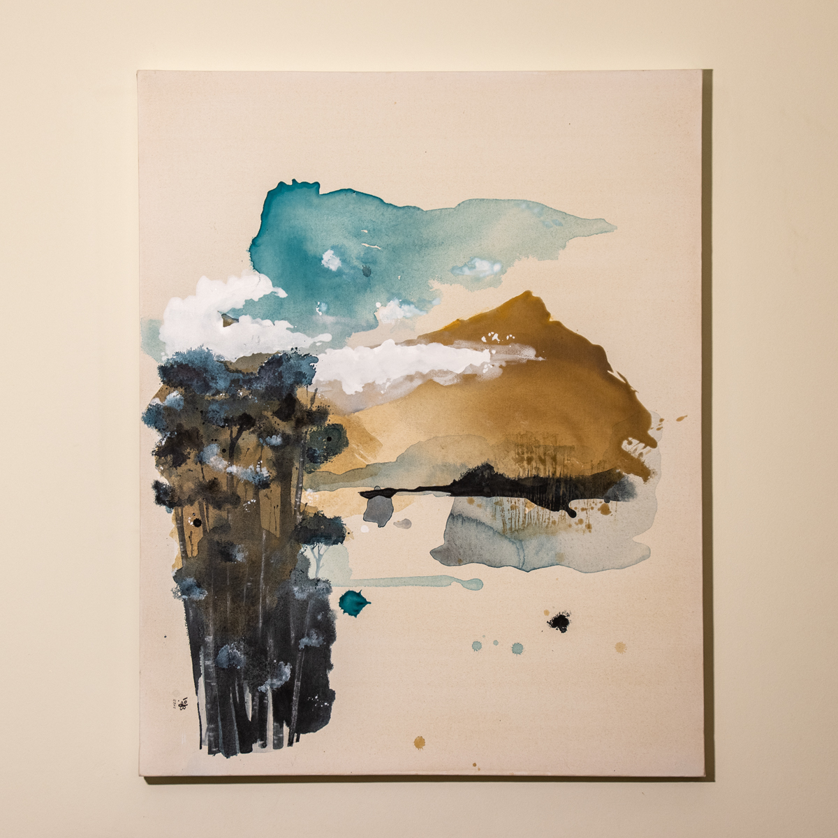 Dry Forest - shekoufeh sharifi - painting
