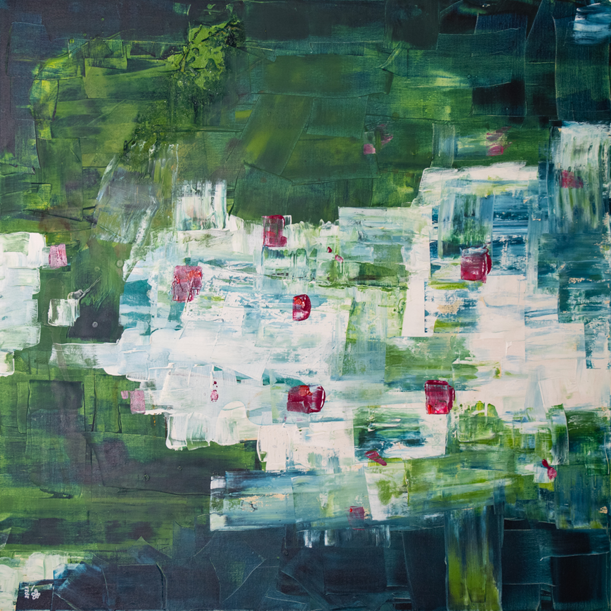 Lotus - shekoufeh sharifi - painting