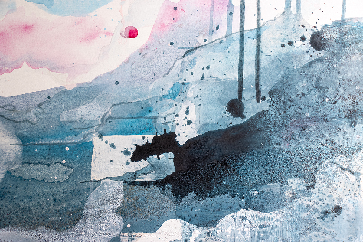 Scream of the storm - shekoufeh sharifi - painting