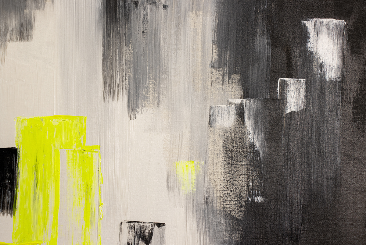 Sharp Black Objects - shekoufeh sharifi - painting